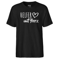Herren T-Shirt Helfer mit Herz Größe S-3XL