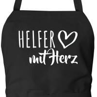 Schürze Helfer mit Herz