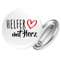 Button Helfer mit Herz