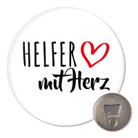 Magnet Helfer mit Herz 59mm Kühlschrankmagnet Flaschenöffner