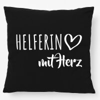 Kissen Herferin mit Herz 40x40cm