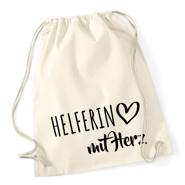 Turnbeutel Herferin mit Herz 12 Liter