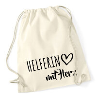 Turnbeutel Herferin mit Herz 12 Liter