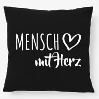 Kissen Mensch mit Herz 40x40cm