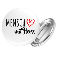 Button Mensch mit Herz
