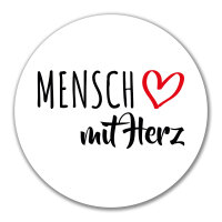 Aufkleber Mensch mit Herz 10cm Sticker