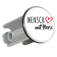 Waschbeckenstöpsel Mensch mit Herz 4cm Abflussstopfen
