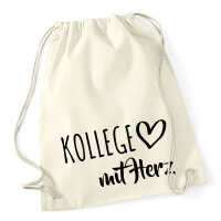 Turnbeutel Kollege mit Herz 12 Liter