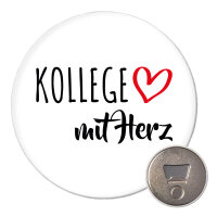 Magnet Kollege mit Herz 59mm Kühlschrankmagnet...