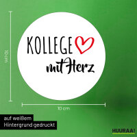Aufkleber Kollege mit Herz 10cm Sticker
