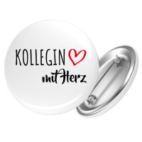 Button Kollegin mit Herz