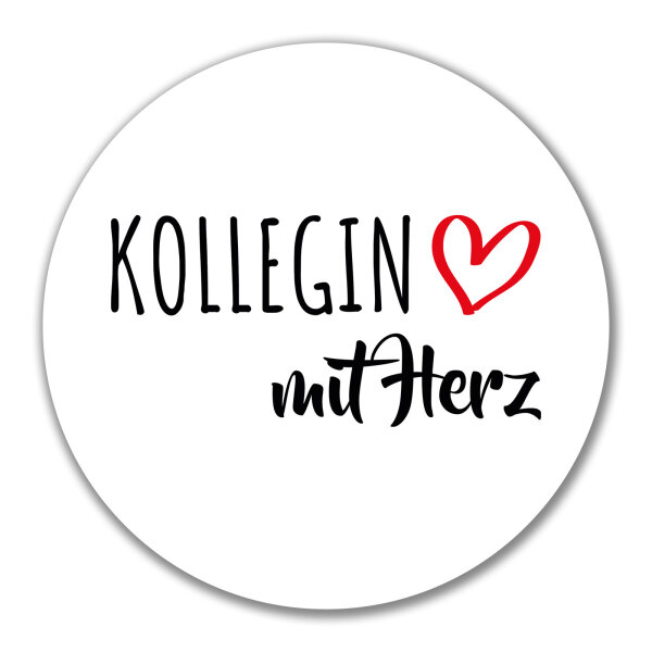 Aufkleber Kollegin mit Herz 10cm Sticker