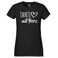 Damen T-Shirt Tante mit Herz Größe XS-XXL