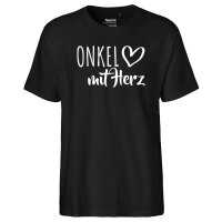 Herren T-Shirt Onkel mit Herz Größe S-3XL