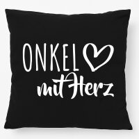 Kissen Onkel mit Herz 40x40cm