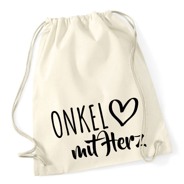 Turnbeutel Onkel mit Herz 12 Liter
