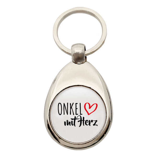 Schlüsselanhänger Onkel mit Herz