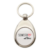 Schlüsselanhänger Schwester mit Herz