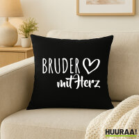 Kissen Bruder mit Herz 40x40cm