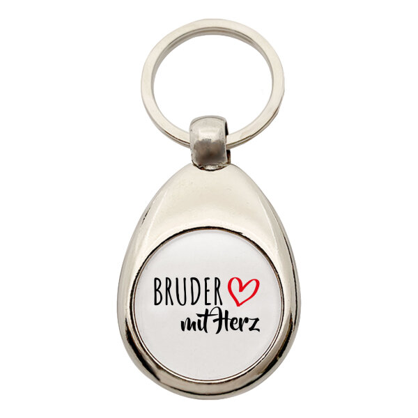 Schlüsselanhänger Bruder mit Herz