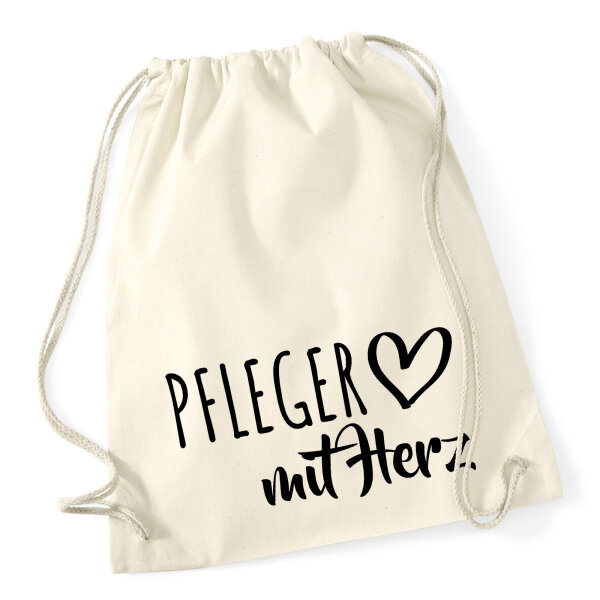 Turnbeutel Pfleger mit Herz 12 Liter