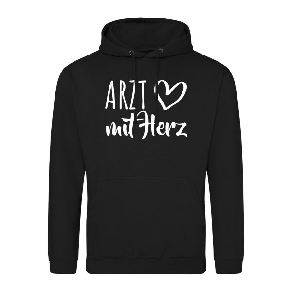 Unisex Hoodie Arzt mit Herz Größe S-3XL