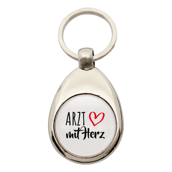 Schlüsselanhänger Arzt mit Herz