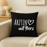 Kissen Ärztin mit Herz 40x40cm