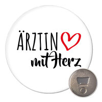 Magnet Ärztin mit Herz 59mm Kühlschrankmagnet Flaschenöffner