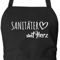 Schürze Sanitäter mit Herz