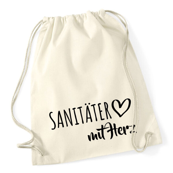 Turnbeutel Sanitäter mit Herz 12 Liter