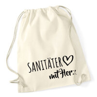 Turnbeutel Sanitäter mit Herz 12 Liter
