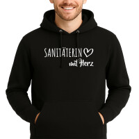 Unisex Hoodie Sanitäterin mit Herz Größe...