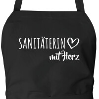 Schürze Sanitäterin mit Herz