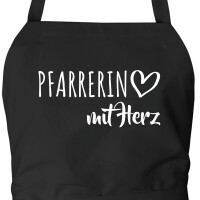 Schürze Pfarrerin mit Herz