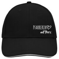 Cappy Mütze Pfarrerin mit Herz