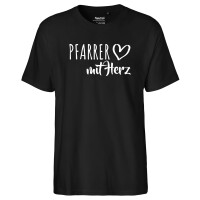 Herren T-Shirt Pfarrer mit Herz Größe S-3XL