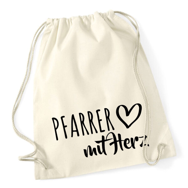 Turnbeutel Pfarrer mit Herz 12 Liter