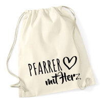 Turnbeutel Pfarrer mit Herz 12 Liter