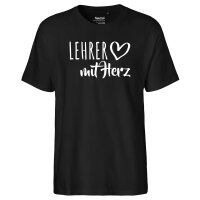 Herren T-Shirt Lehrer mit Herz Größe S-3XL