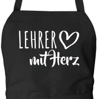 Schürze Lehrer mit Herz