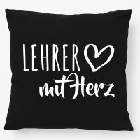 Kissen Lehrer mit Herz 40x40cm