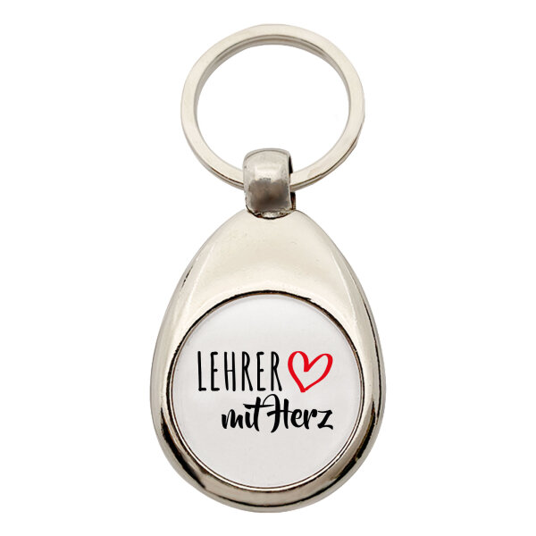 Schlüsselanhänger Lehrer mit Herz
