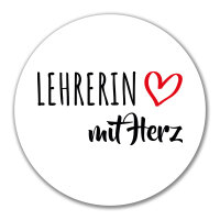 Aufkleber Lehrerin mit Herz 10cm Sticker