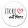 Aufkleber Zicke mit Herz 10cm Sticker