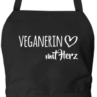 Schürze Veganierin mit Herz