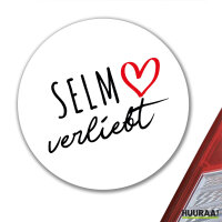 Aufkleber Selm verliebt 10cm Sticker