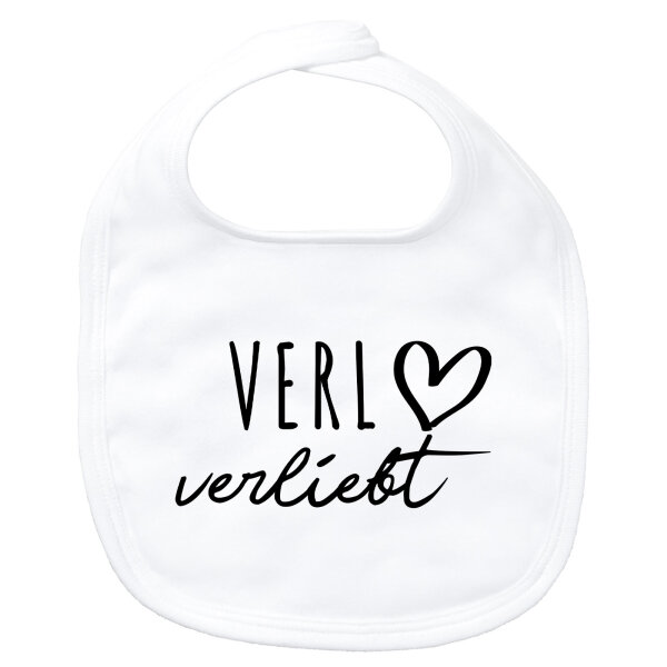 Baby Lätzchen Verl verliebt Klettverschluss