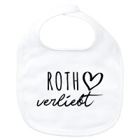 Baby Lätzchen Roth verliebt