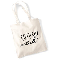 Jutebeutel Roth verliebt 10 Liter